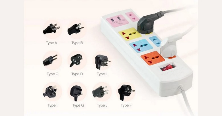 Ổ cắm đa năng và bộ sạc nhiều cổng USB chuẩn bị cho chuyến đi