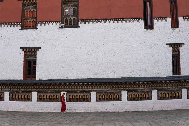 Tường phơi thangka chín tầng ở tu viện Tashilhunpo