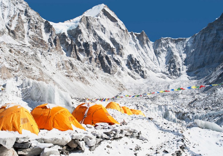 Trại nền Everest ở độ cao khoảng 5.200 mét, khu vực cần giấy phép riêng